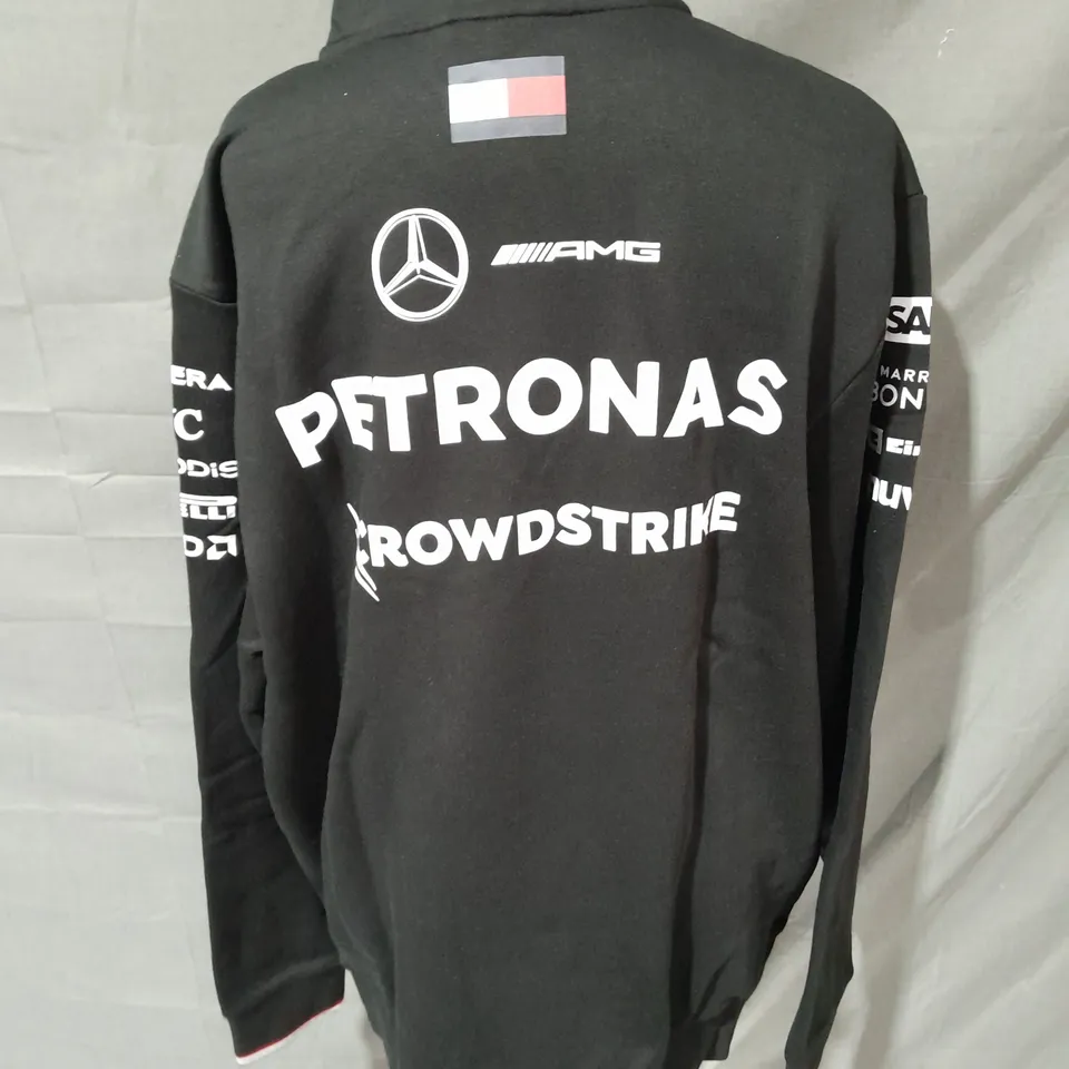 AMG PETRONAS F1 TEAM MWNS 1/4 ZIP TOP - UK L