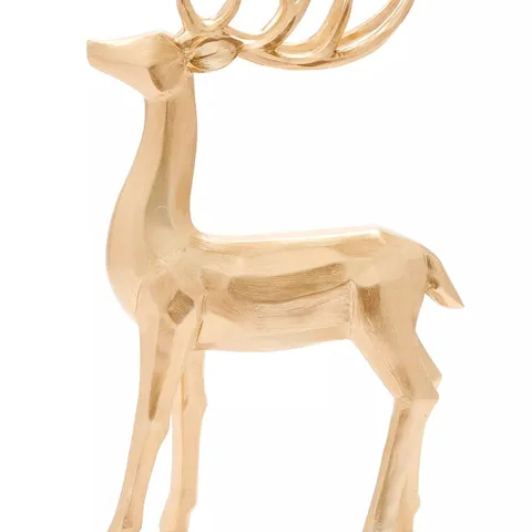 BOXED GOLDEN STAG ORNAMENT 