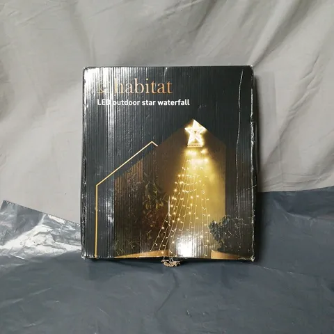 HABITAT LED OUTDOOR STAR WATERFALL DECORATION – BOXED