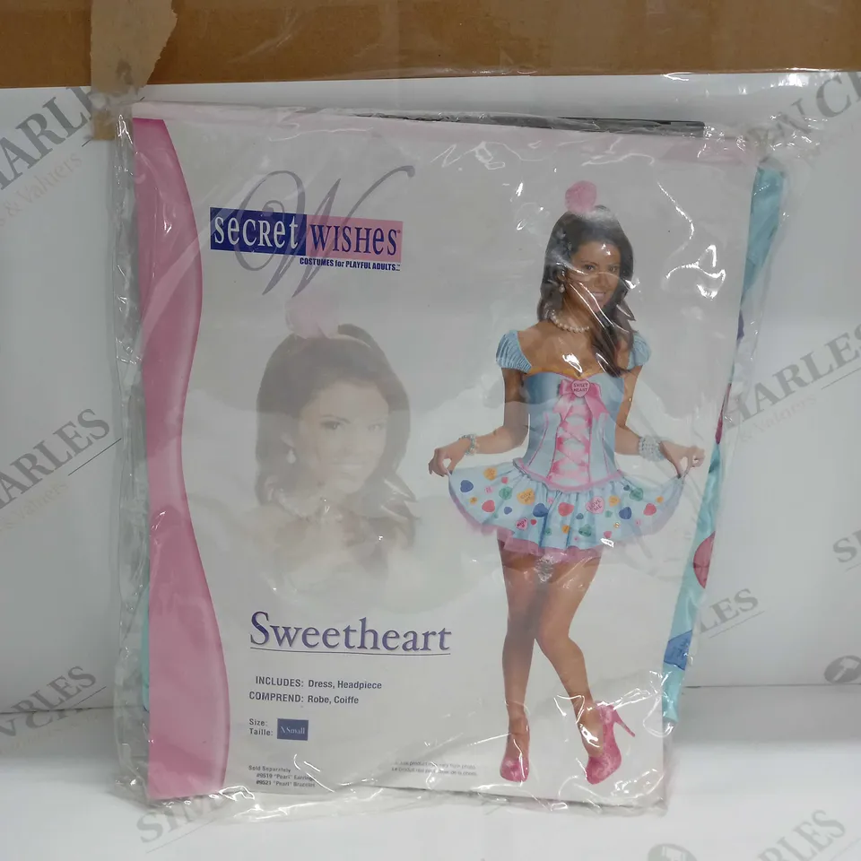 BAGGED SECRET WISHES SWEETHEART COSTUMES SIZE XS