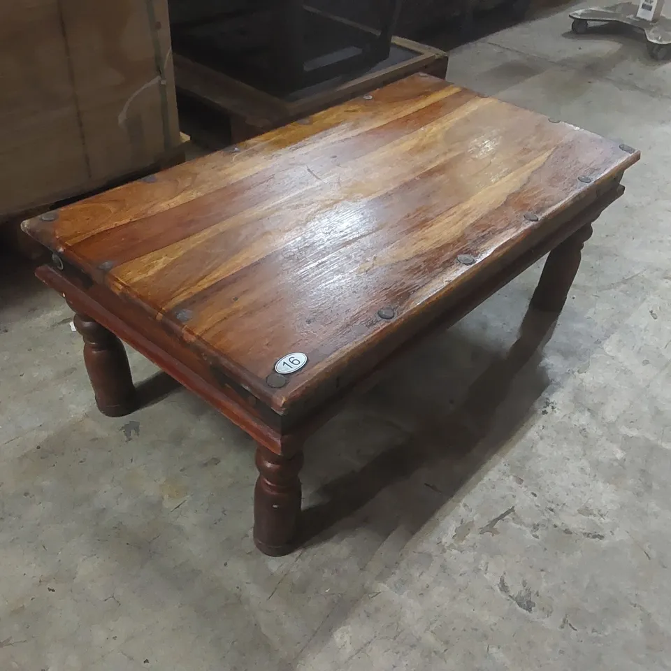 SOLID WOOD RESTAURANT COFFEE TABLE