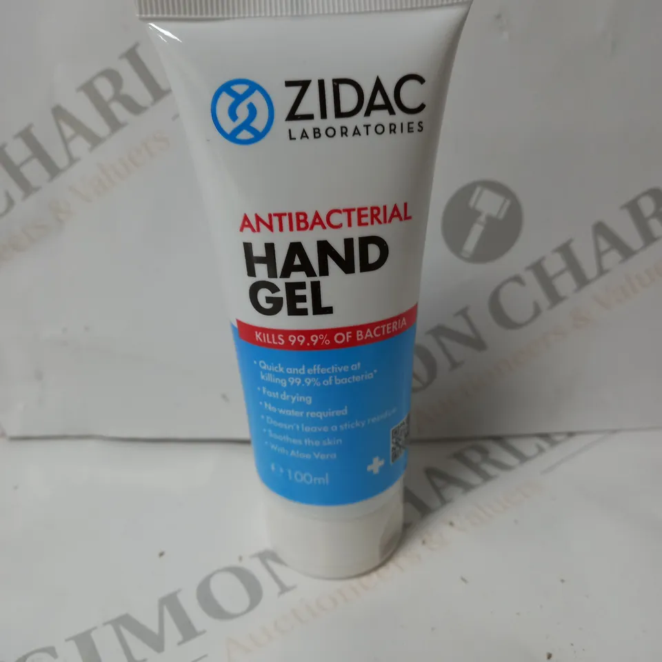 APPROXIMATELY 12 X 100ML ZIDAC LABORATORIES ANTIBACTERIAL HAND GEL