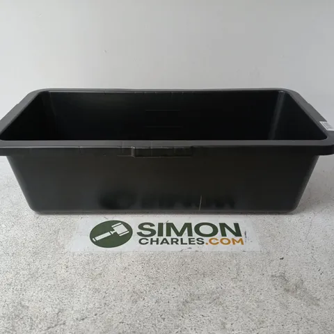 BLACK PLASTIC 40-LITRE BUILDER'S TUB