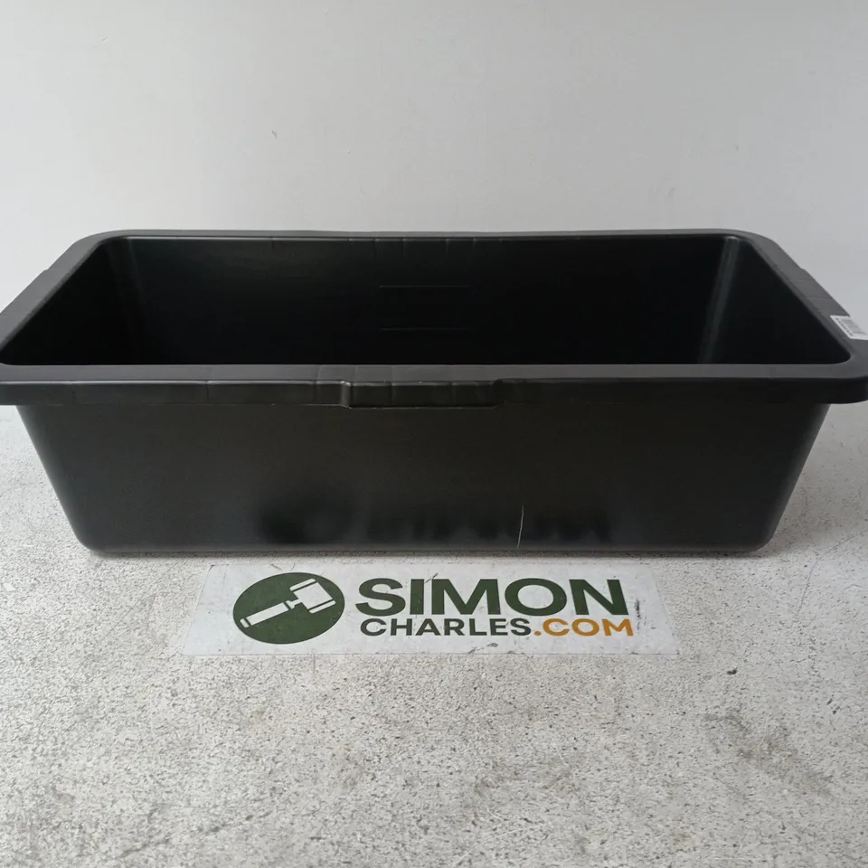 BLACK PLASTIC 40-LITRE BUILDER'S TUB