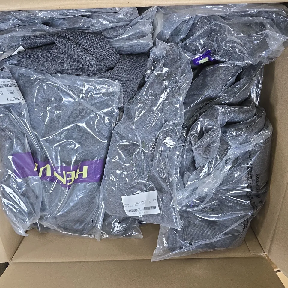 LARGE QUANTITY OF ASSORTED ITEMS TO INCLUDE JUMPERS, WORK TROUSERS ALL IN VARIOUS SIZES ETC - COLLECTION ONLY