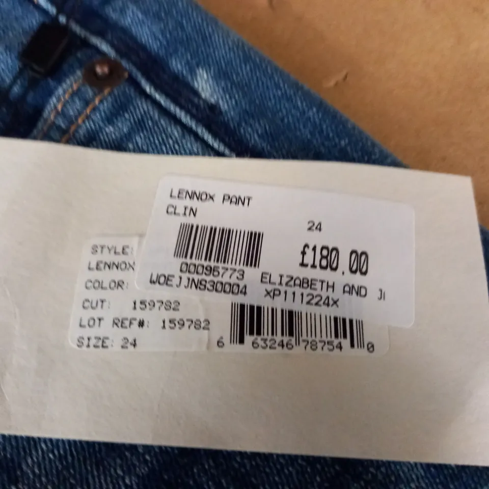 BRAND NEW TEXTILE ELIZABETH AND JAMES LENNOX FLARED JEANS - 24