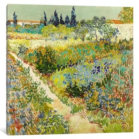 BOXED THE GARDEN AT ARLES PAINTING ON CANVAS 