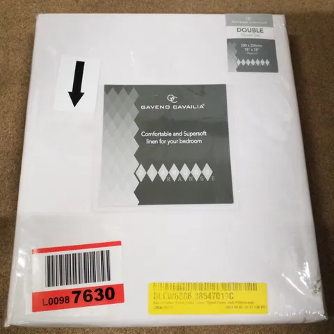 KIMIA COTTON BLEND SOLID COLOUR DOUBLE DUVET COVER