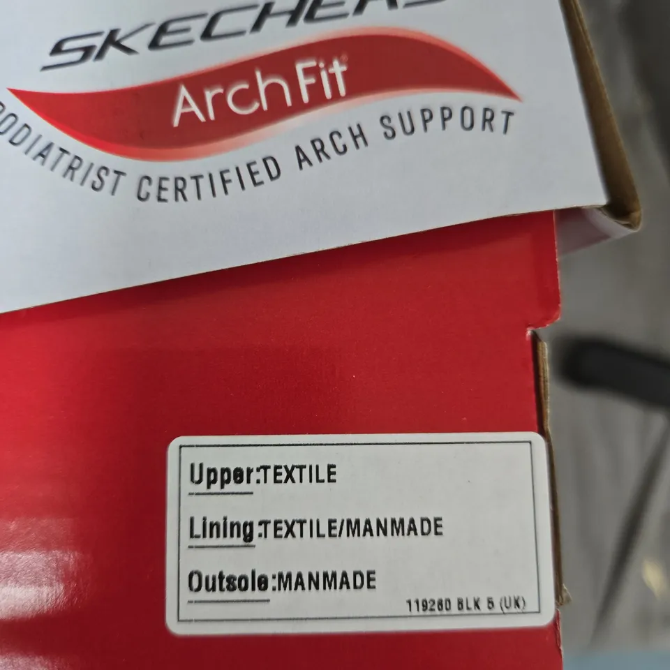 SKECHERS ARCH FIT SANDALS - BLACK, UK 5