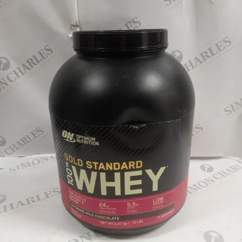 SEALED OPTIMUM NUTRITION GOLD STANDARD WHEY - EXTREME MILK CHOCOLATE 2.27KG