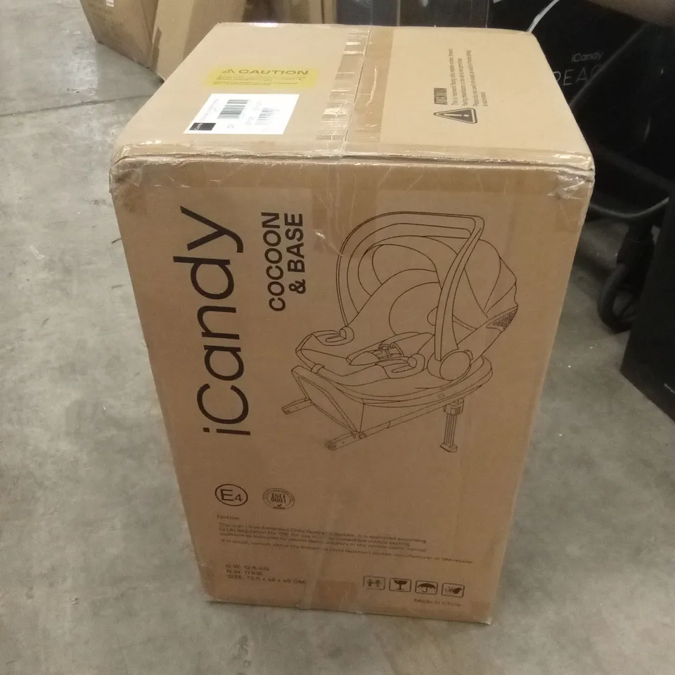 BOXED ICANDY COCOON CAR SEAT & BASE