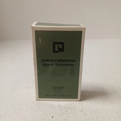 BOXED PACO RABANNE POUR HOMME AFTER SHAVE 75ML