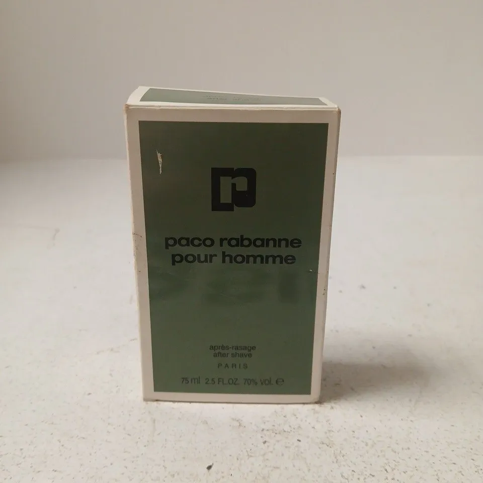 BOXED PACO RABANNE POUR HOMME AFTER SHAVE 75ML