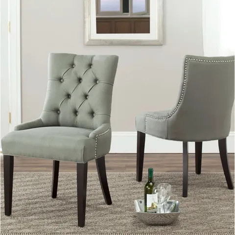 BOXED BAUMGARTEN 49.53cm H TUFTED UPHOLSTERED PARSONS CHAIR (SET OF 2) (1 BOX)