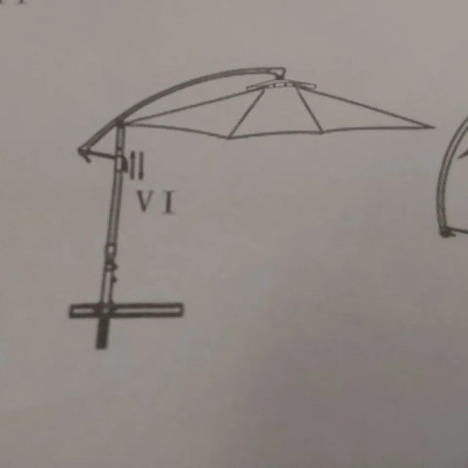 BOXED PARASOL CANOPY - GREEN