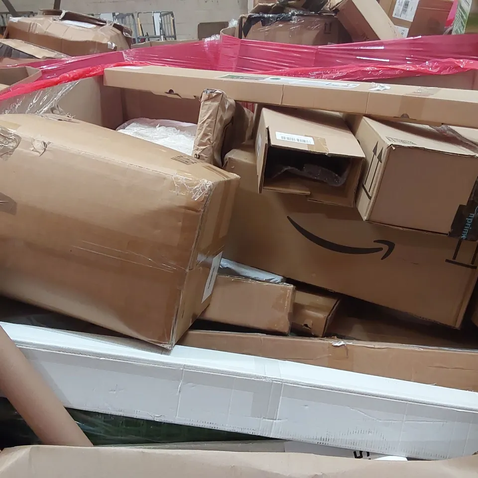 PALLET OF ASSORTED ITEMS INCLUDING: DERW SHOWER SYSTEMS, INFLATABLE POOL, RETRACTABLE GATE, LED AQUARIUM LIGHT ECT