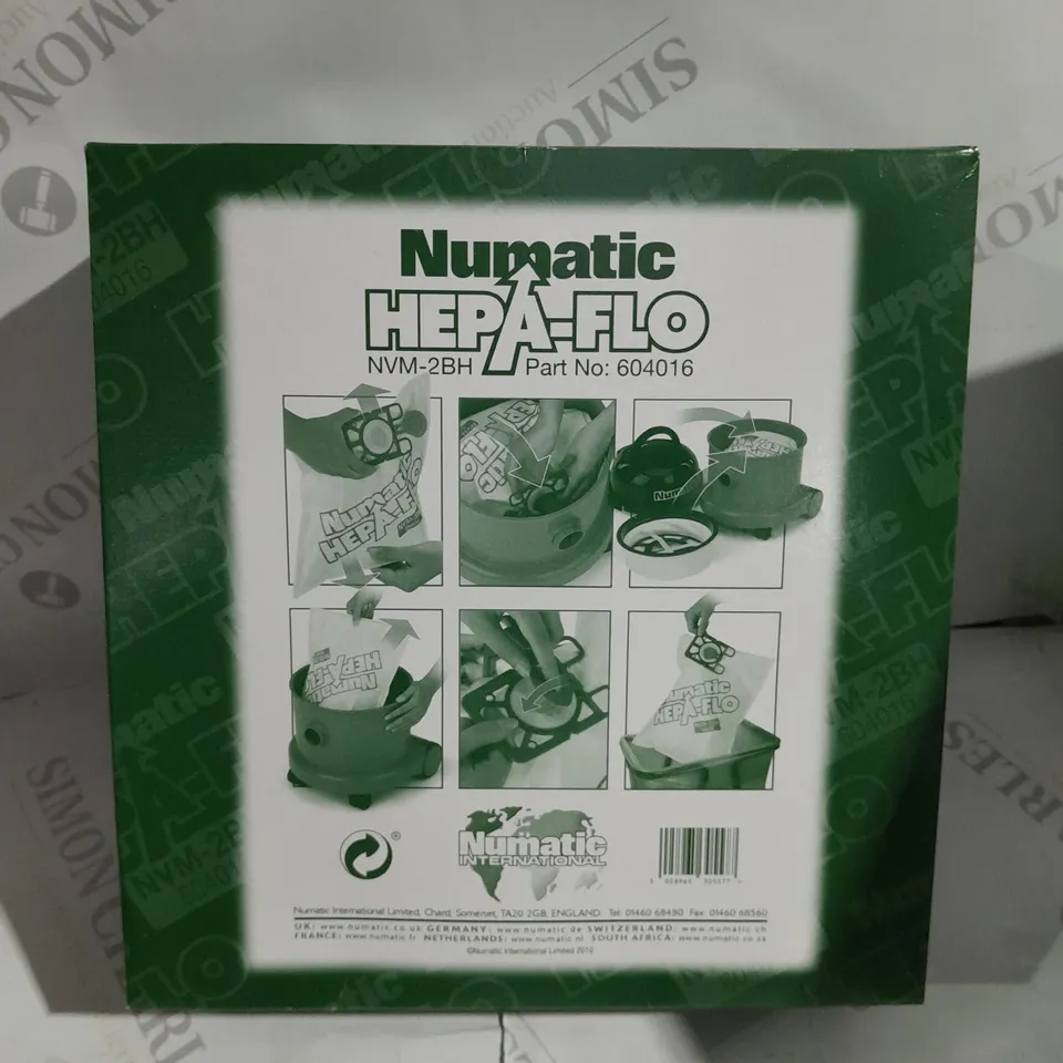 NUMATIC VACUUM CLEANER BAGS PACK OF 10