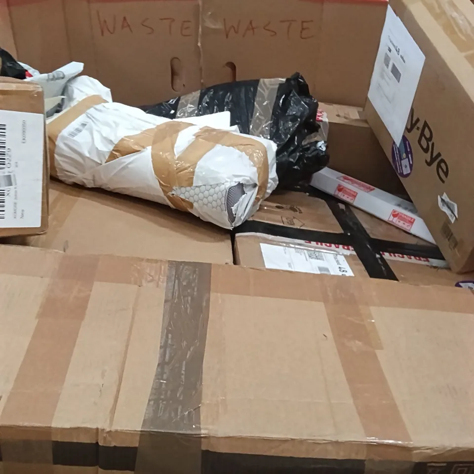 PALLET OF ASSORTED ITEMS TO INCLUDE - STEAM CLEANER, SPIN & MOP BUCKET SYSTEM, SMART PET FEEDER