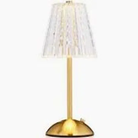 BELL & HOWELL GOLD RECHARGEABLE TOUCH CONTROL TABLE LAMP