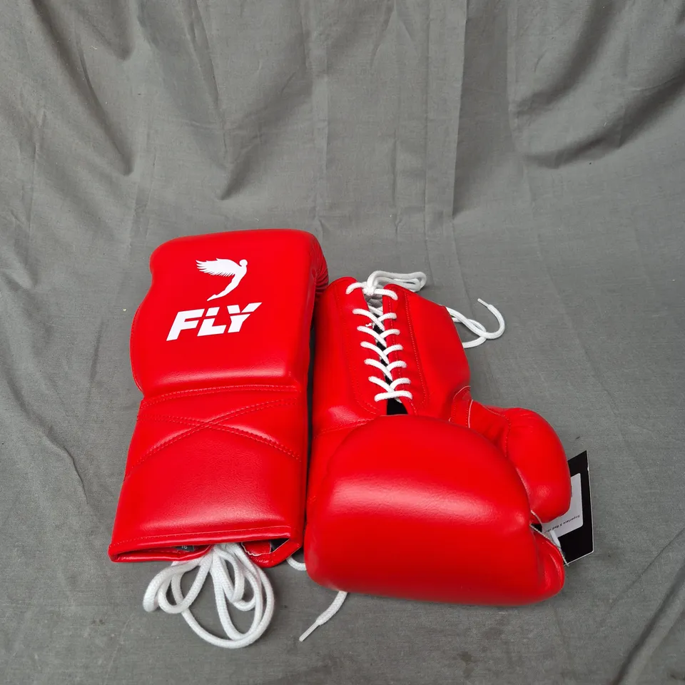 BOXED FLY SUPERLACE X RED BOXING GLOVES - 16OZ