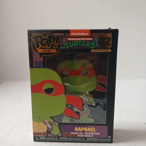 TMNT RAPHAEL POP! PIN – ENAMEL PIN, BOXED - 22