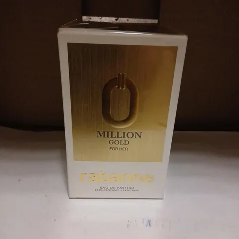 BOXED AND SEALED MILLION GOLD FOR HER RABANNE EAU DE PARFUM 50ML