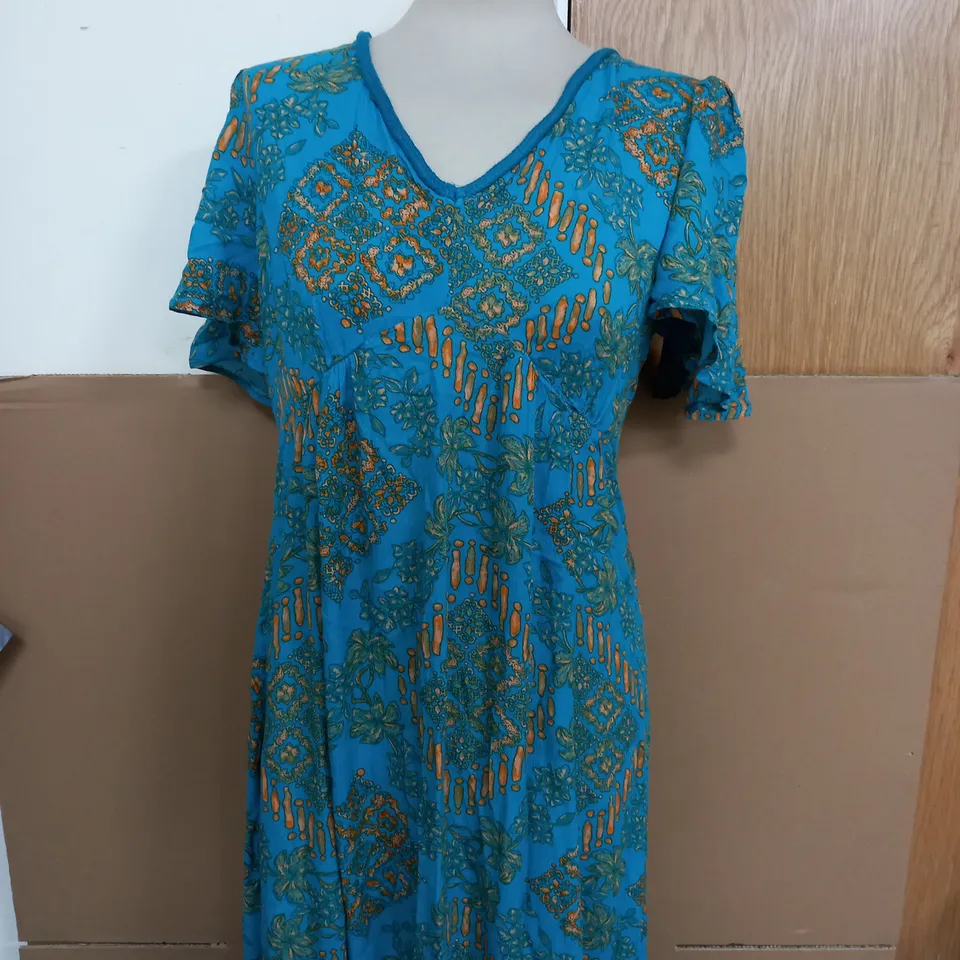 MONSOON DRESS IN TURQUOISE SIZE MEDIUM 