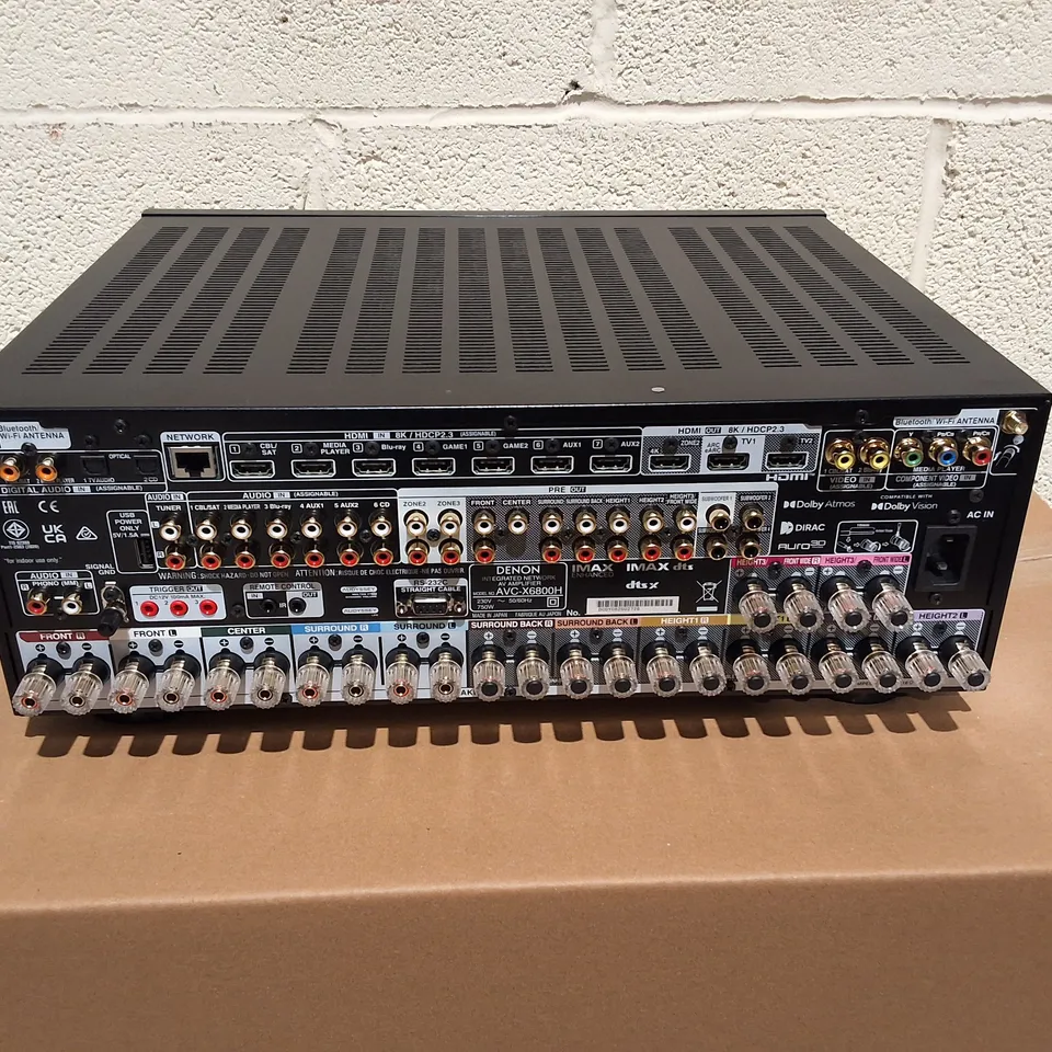 BOXED DENON 11.4 CHANNEL AV AMPLIFIER - AVC-X6800H