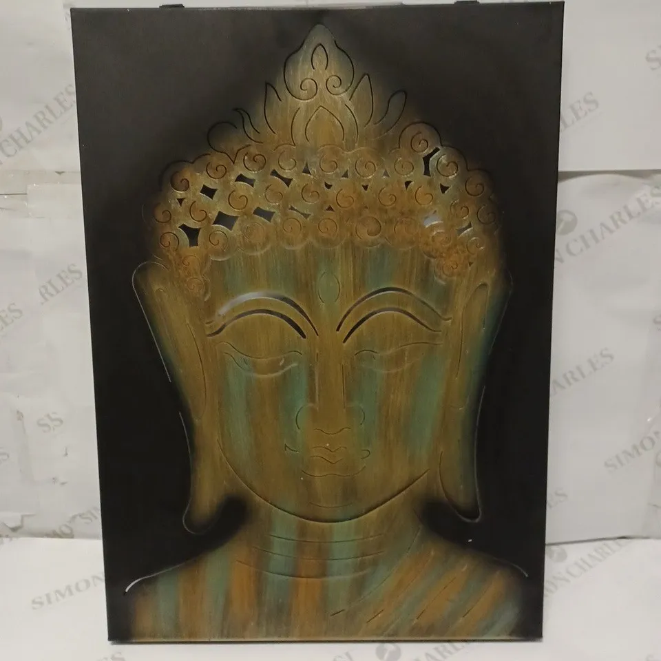 INNOVATORS SOLAR LED PEACEFUL BUDDHA WALL DECOR