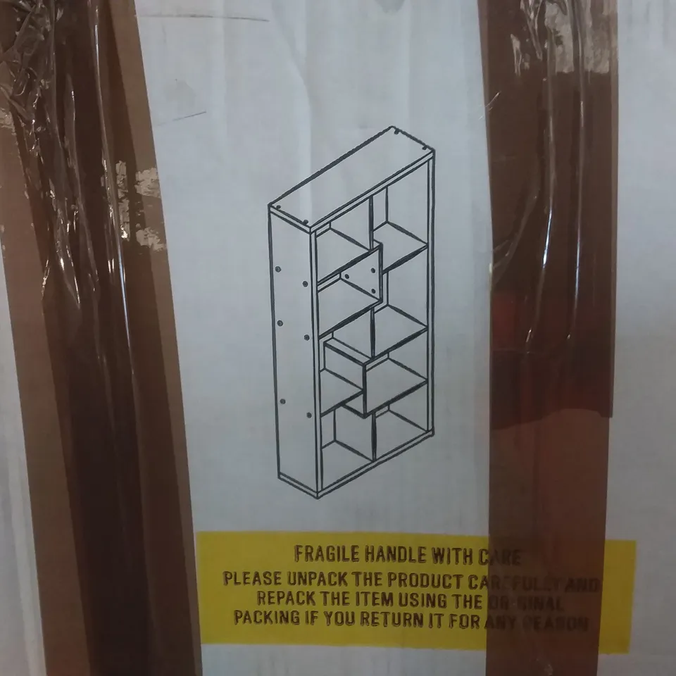 BOXED DESIGNER QUINTO DISPLAY UNIT WHITE GLOSS - 89X 29X180CM