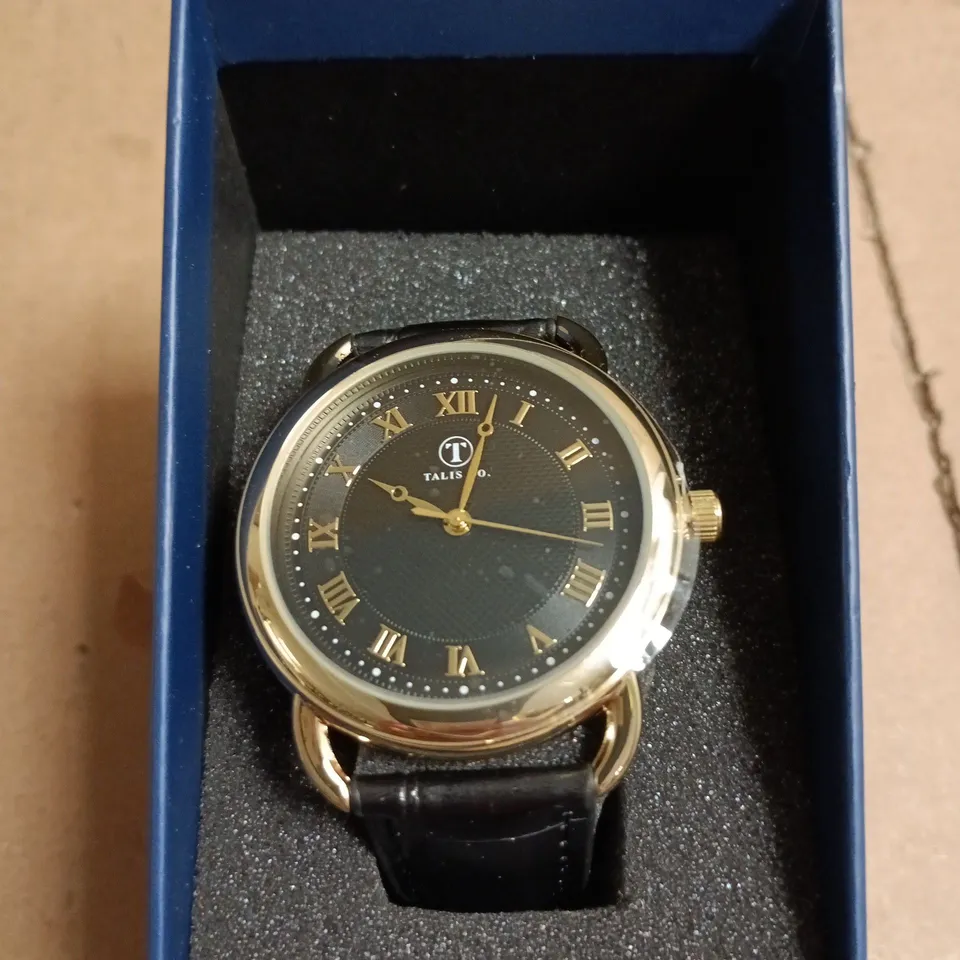 MENS TALIS CO CLASSIC WATCH – LEATHER STRAP – 3ATM WATER RESISATNT – BRAND NEW IN BOX