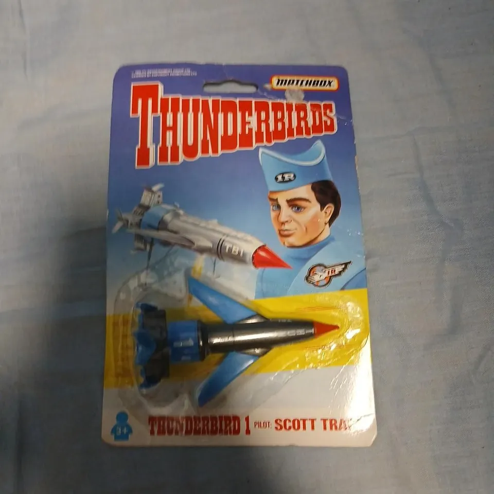 MATCHBOX THUNDERBIRDS TB-001 THUNDERBIRD 1 WITH SCOTT TRACY – CARDED