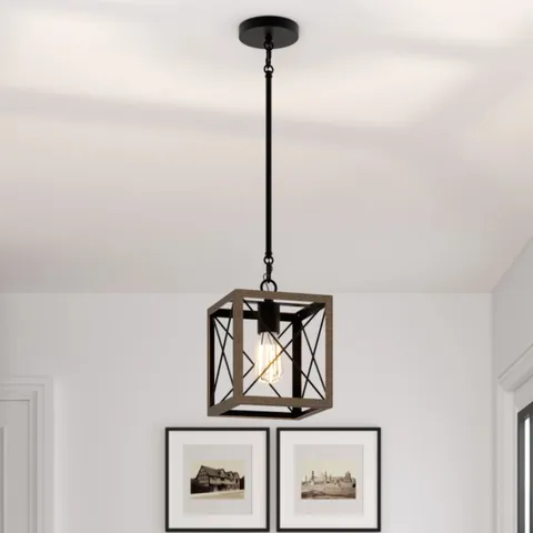 BOXED ALTIE 1-LIGHT WALNUT SINGLE PENDANT (1 BOX)