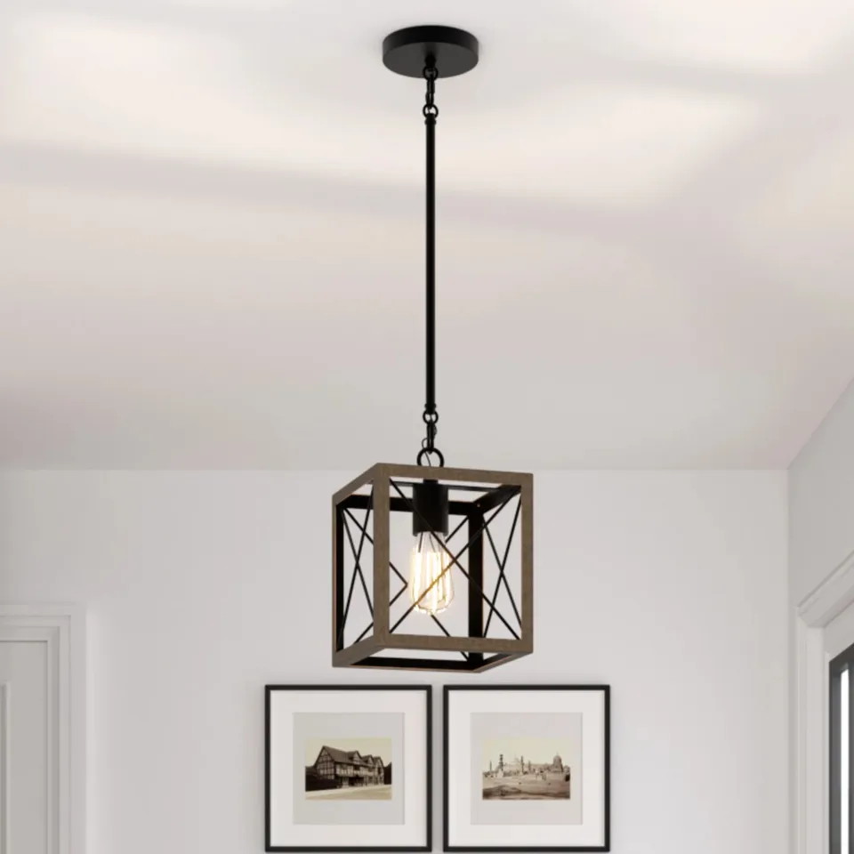 BOXED ALTIE 1-LIGHT WALNUT SINGLE PENDANT (1 BOX)