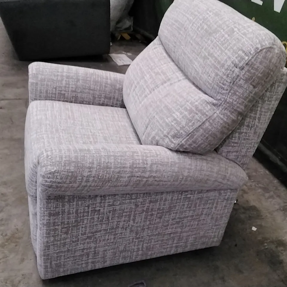 QUALITY BRITISH DESIGNER G PLAN MANUFACTURED AVON 19 CHAIR - SHORE OATMEAL FABRIC