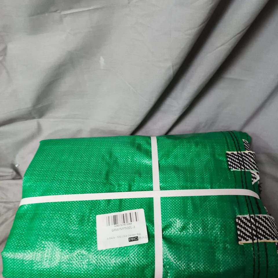 SET OF 3 PRO BAG 500L GARDEN BAGS