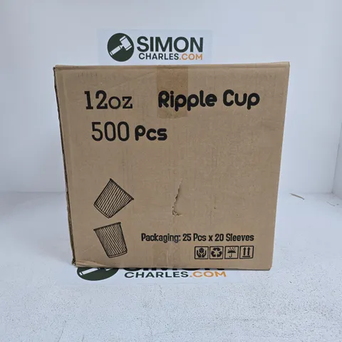 BOX OF APPROXIMATELY 500 RIPPLE CUPS