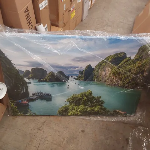 BAGGED HALONG BAY BY CHRISINTHAI - WRAPPED CANVAS PRINT