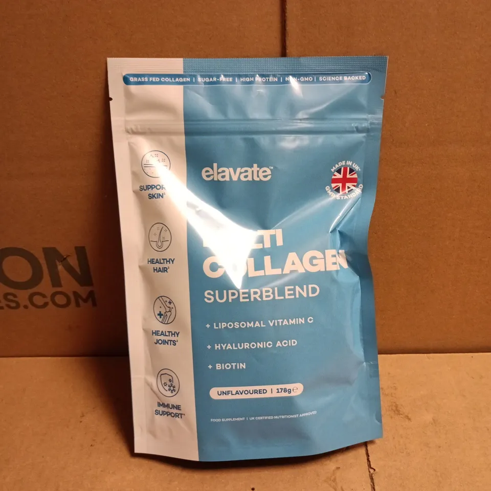 ELAVATE MULTI COLLAGEN SUPERBLEND UNFLAVOURED 178G