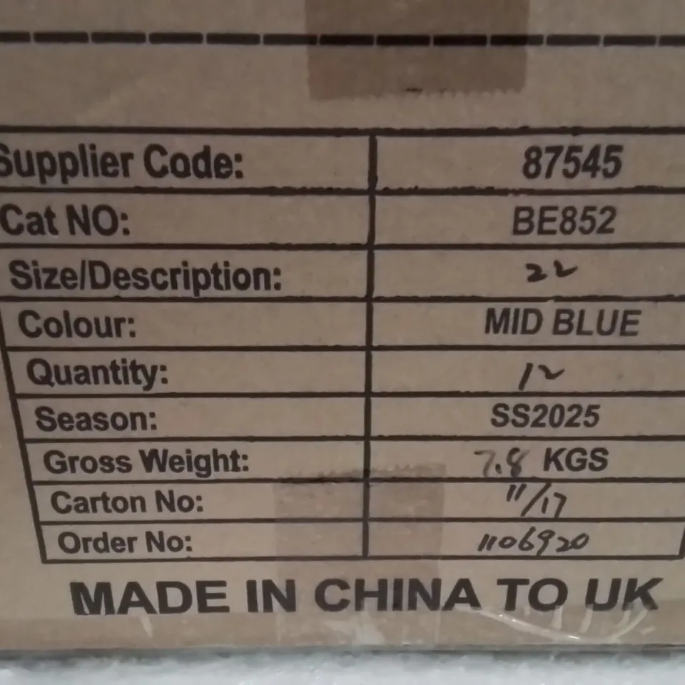 BOXED BRAND NEW APPROXIMATELY 12 SIMPLY BE DENIM SKIRT BLUE SIZE 22
