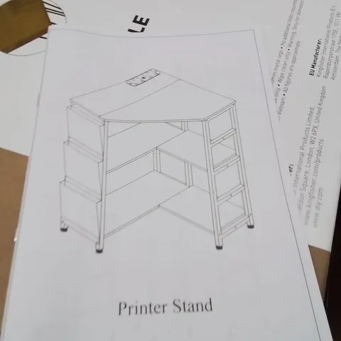 PALLET CONTAINING A LARGE QUANTITY OF BRAND NEW PRINTER STANDS 