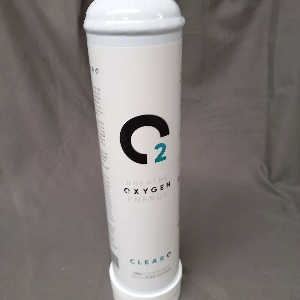 O2 BREATHE OXYGEN ENERGY CLEAR O2 110L COMPRESSED 99.5% PURE OXYGEN