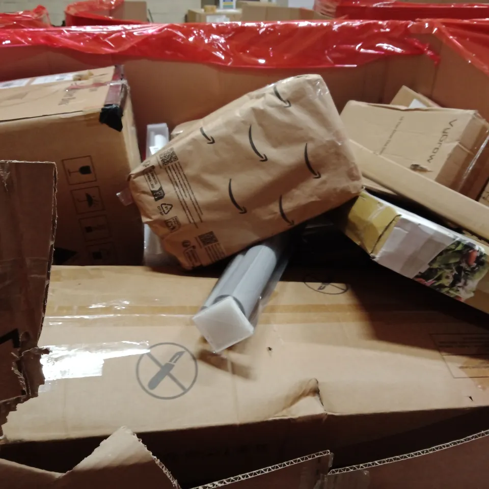 PALLET OF ASSORTED HOUSEHOLD GOODS AND PRODUCTS TO INCLUDE;DOUBLE HOT PLATE,CAT LITTER BOX, FOLDABLE WASHING MACHINE