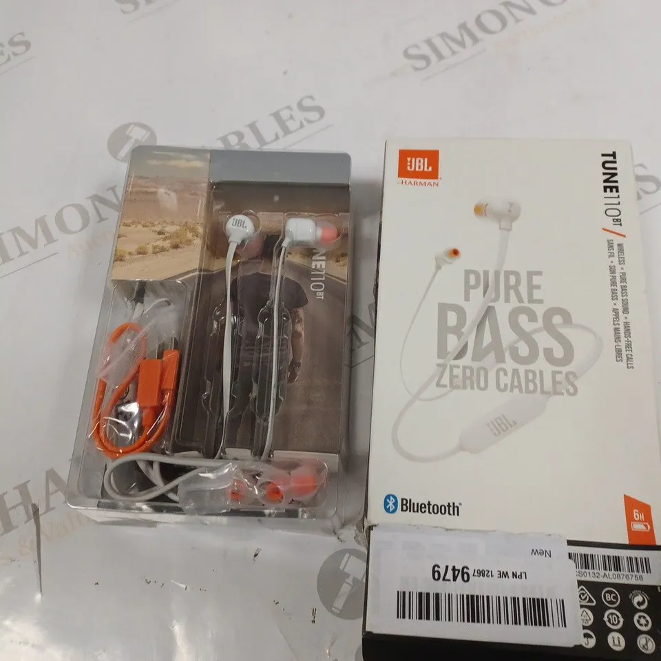 JBL PURE BASS ZERO CABLES TUNE110BT 