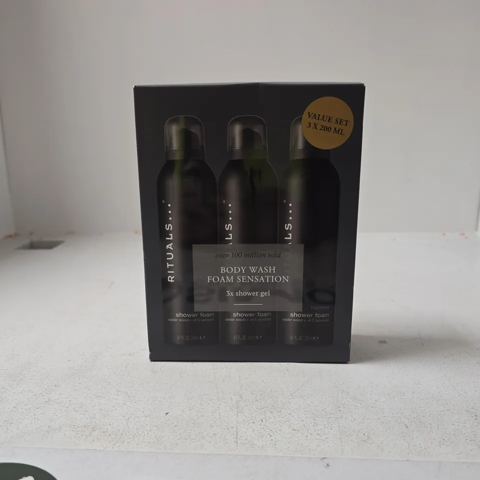 RITUALS... BODY WASH FOAM SENSATION 3 ITEM GIFT SET