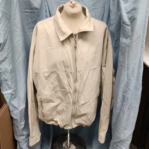 COLUMBIA MEN'S LIGHTWEIGHT JACKET β XL, BEIGE, ZIP FRONT