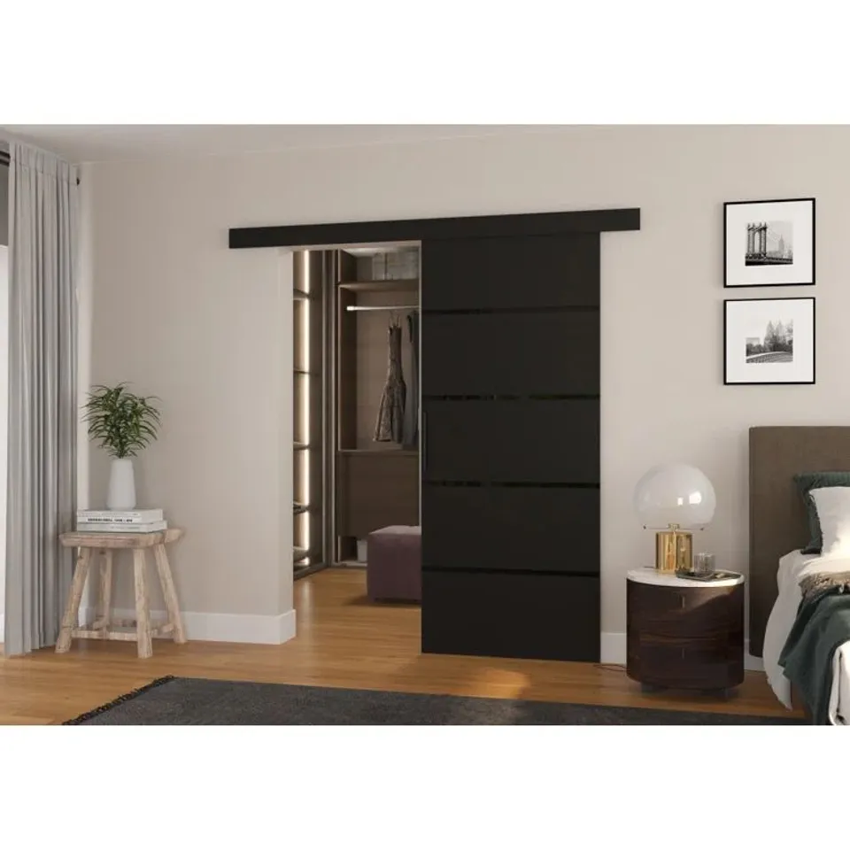 BOXED TAURANAC LAMINATE SLIDING DOORS - IN WHITE - (2 BOXES)