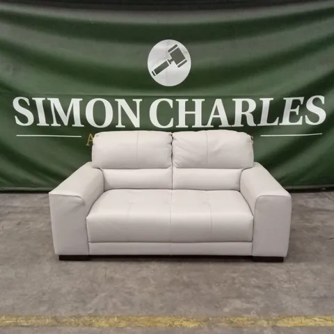 QUALITY DESIGNER ITALIAN MADE MARCOS 2 SEATER LEATHER LOVESEAT SOFA