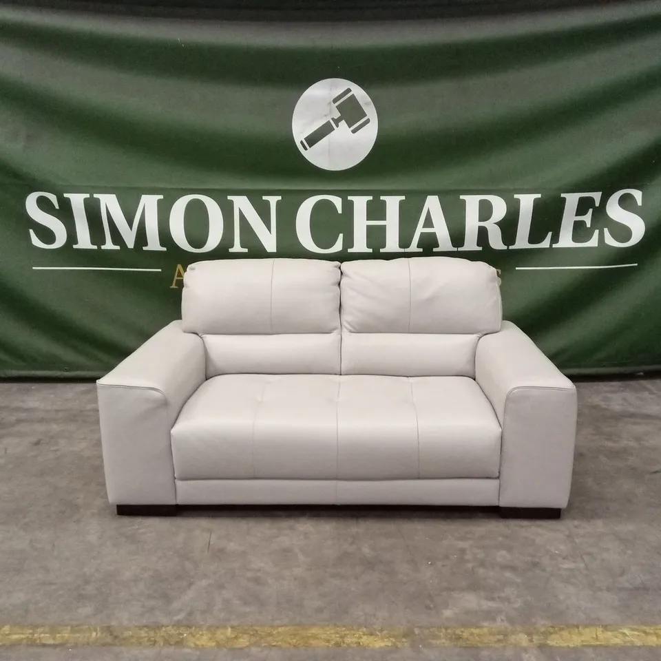 QUALITY DESIGNER ITALIAN MADE MARCOS 2 SEATER LEATHER LOVESEAT SOFA