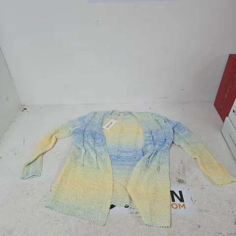MUDFLOWER WOMEN'S KNIT CARDIGAN - PASTEL GRADIENT, UK 10 (EU 38, US 6)
